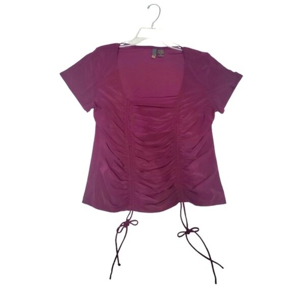 XL Drawstring Y2K Top Ruched Adjustable Ties - Picture 9 of 10